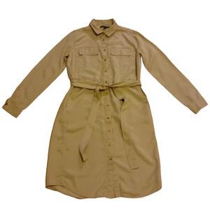 Banana Republic Belted Dress Khaki Size US 4